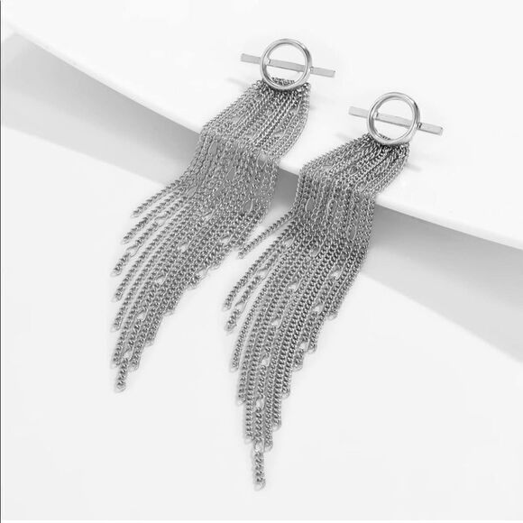 ✨New Tassel Silver Plated Earrings - Picture 3 of 6